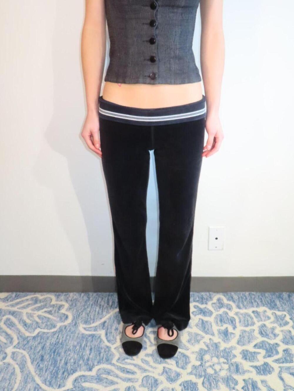 Express Women's Black and Multi Trousers